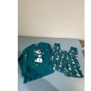 Hanna Andersson Frozen II Olaf PJ set long sleeve size 4T